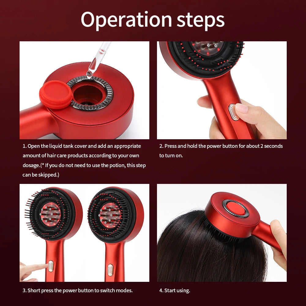 LED Scalp Massage Comb