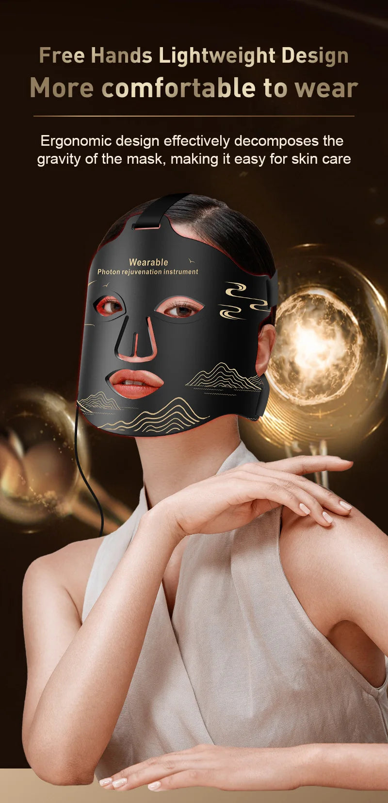 LED Red Light Therapy Face Mask