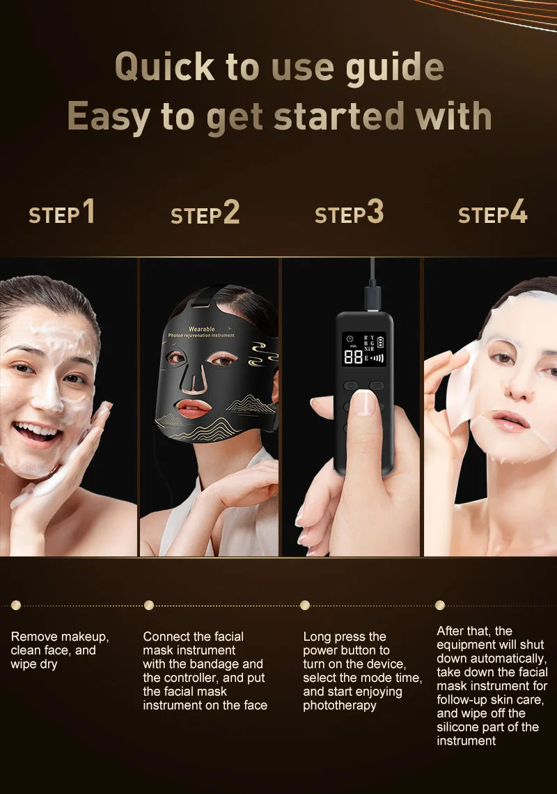 LED Red Light Therapy Face Mask