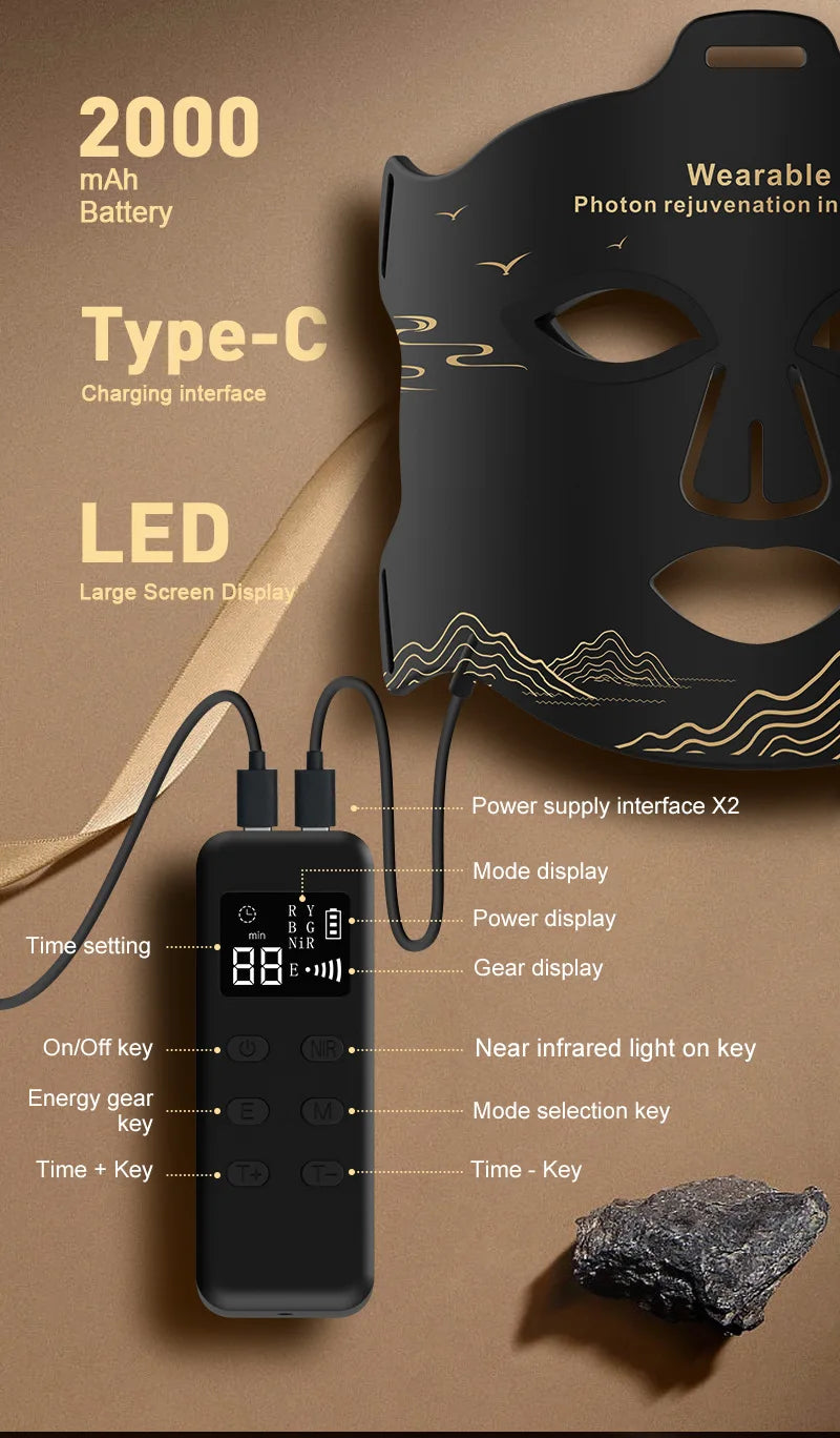 LED Red Light Therapy Face Mask