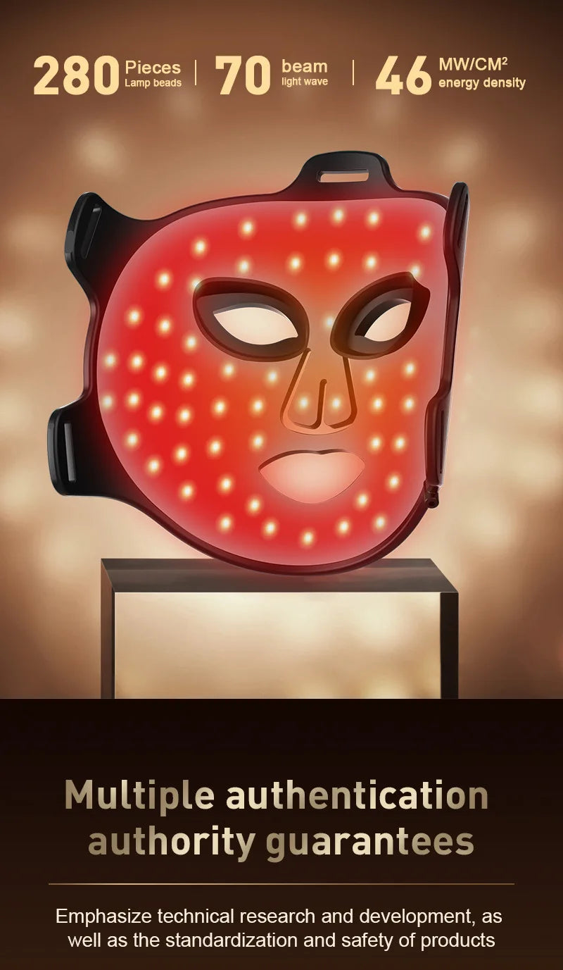 LED Red Light Therapy Face Mask